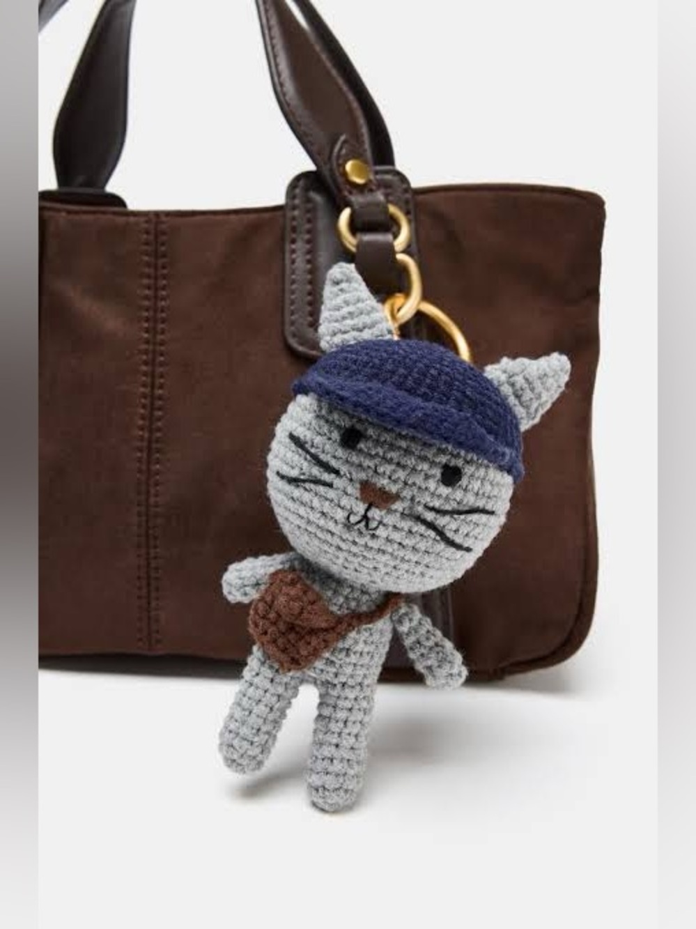 NWT ZARA Mouse Crochet KeyChain Bag Charm Accessory ART: 6689/610/802